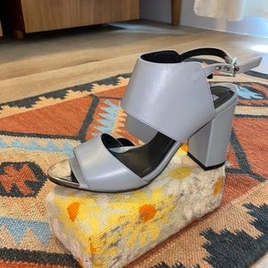 TopShop Slate Gray Chunky Heel Size 38